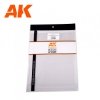 AK Interactive AK6586 0,50 MM // 0.020” THICKNESS- 245 X 195MM // 9.64 X 7.68” – CLEAR ORGANIC GLASS / ACRYLIC SHEET